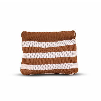The Dumpling Pouch - Brown/Pink