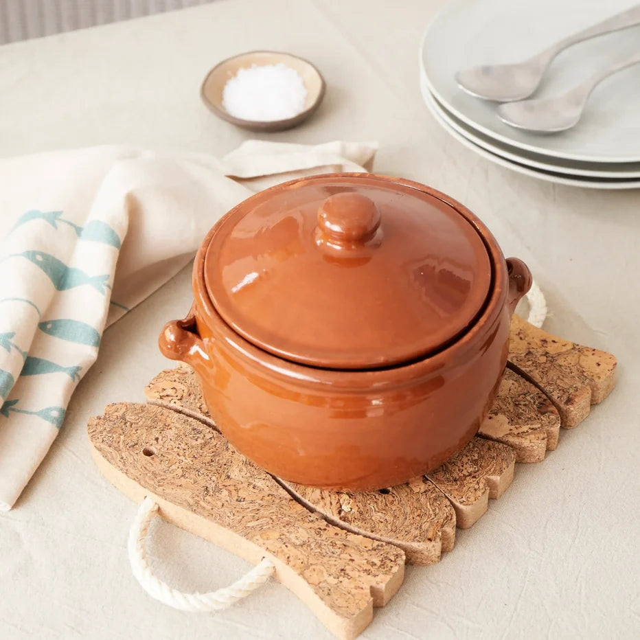Liga - Natural Cork Trivet, 5 Fish