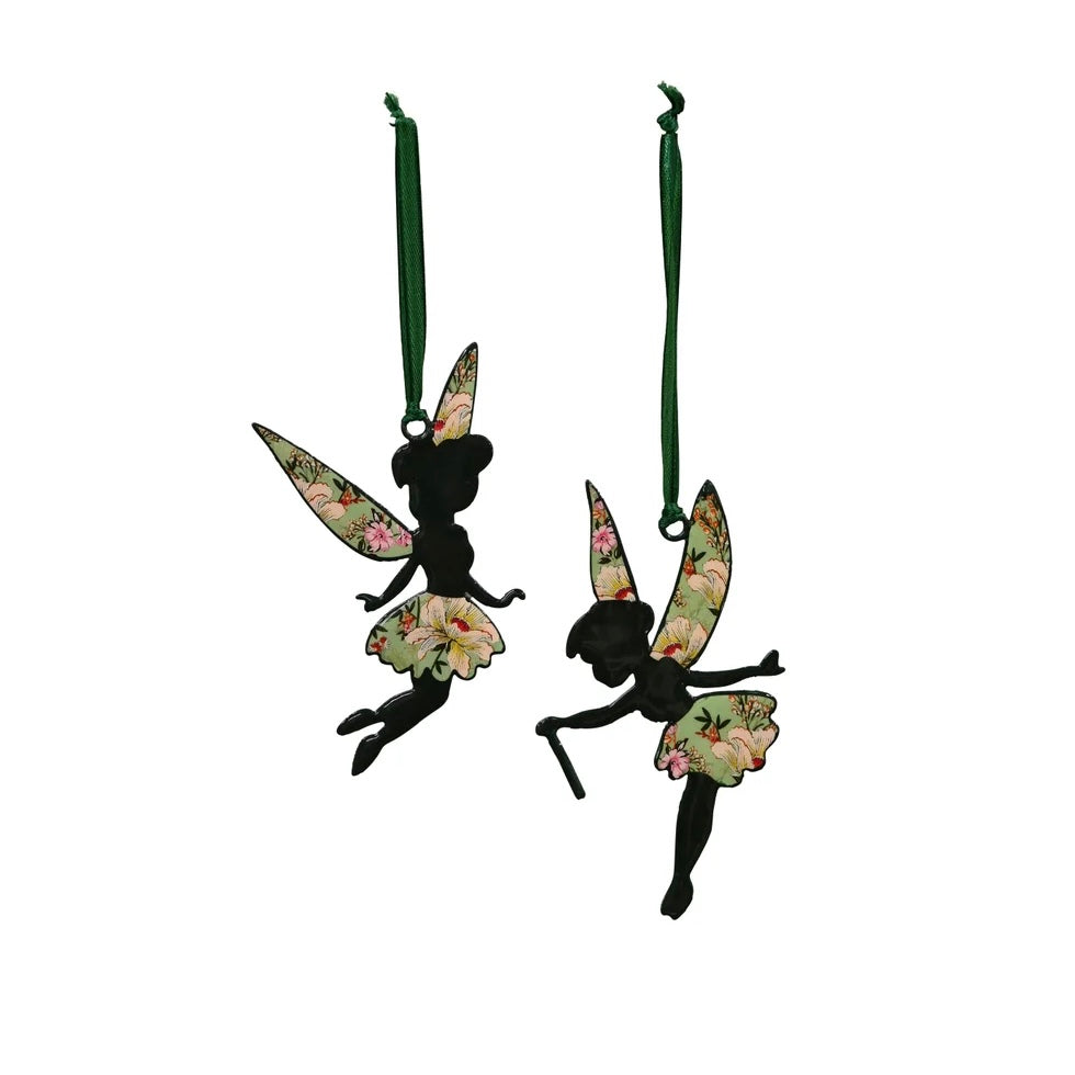 Floral Hanging Enamel Fairies