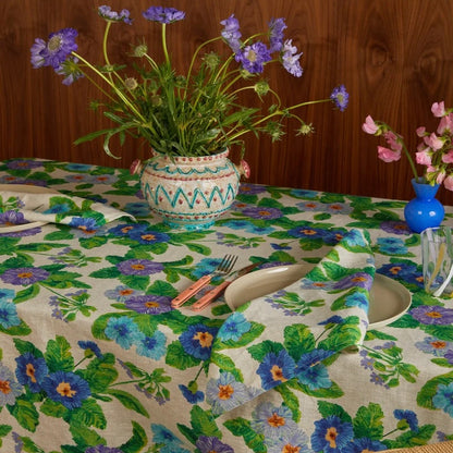 Bonnie &amp; Neil - Summer Patch Blue Tablecloth