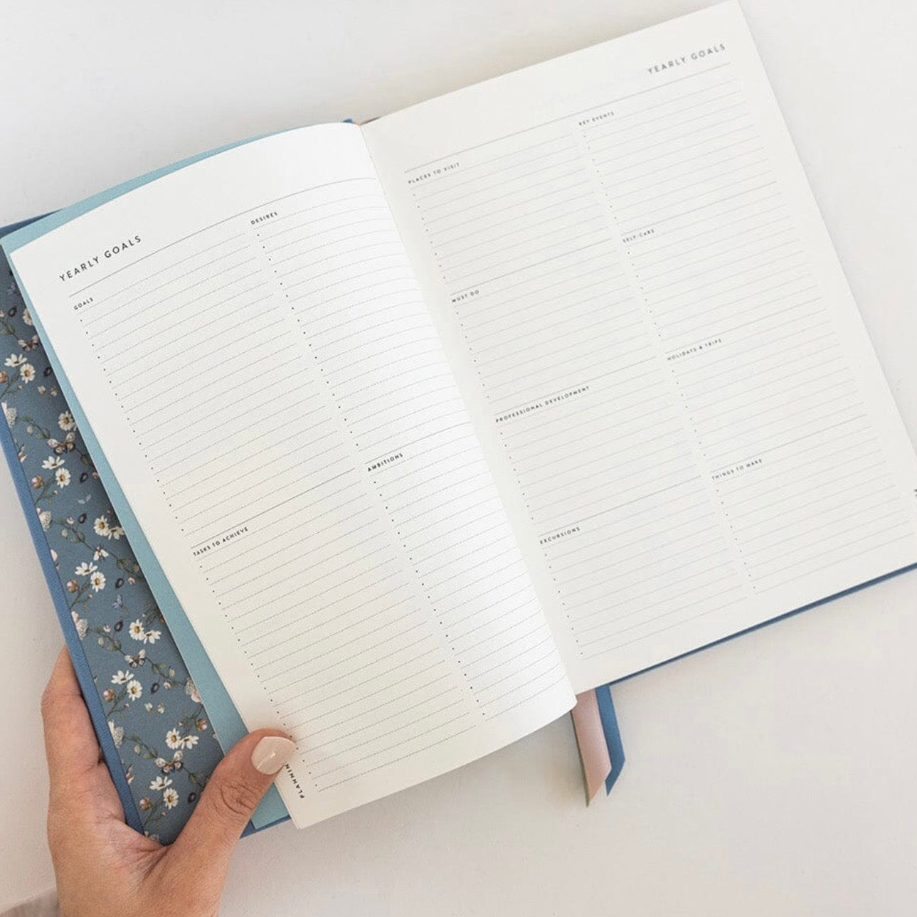 Bespoke Letterpress - 2027 Teachers Desktop Planner, Pembroke Blue