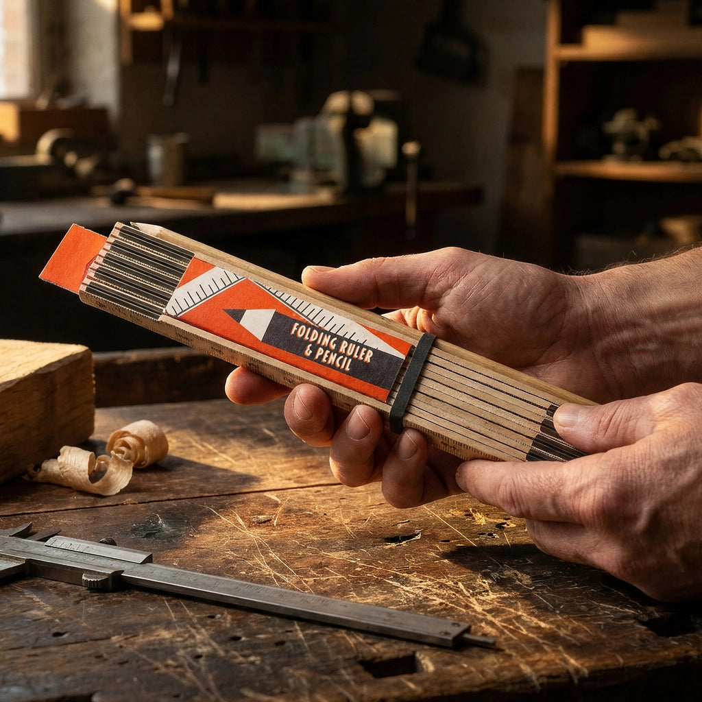 Sting In The Tail - The Workshop 2m Folding Ruler &amp; Carpenter&