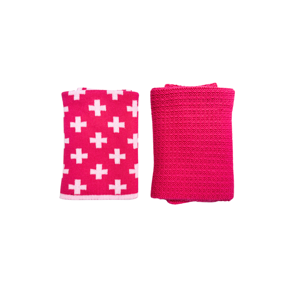 Ecovask - Face Cloths 2 Pk, Raspberry Plus &amp; Raspberry. Bathroom Collection