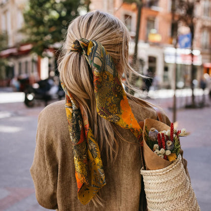 Maison Fanli - Silk Scarf, Wild Paris