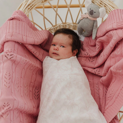 Emotion &amp; Kids - Botanical Muslin Wrap + Pram Clip Set
