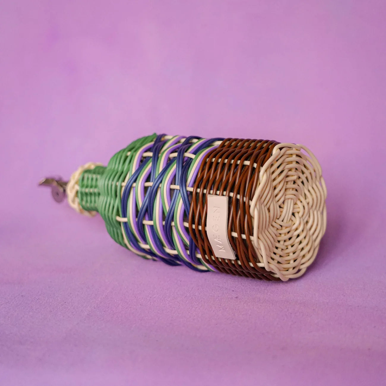 Maegen - Woven Oil Pourer, Brown &amp; Green