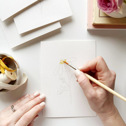 Emily Lex Studio - Garden Flowers Paintable Notecards