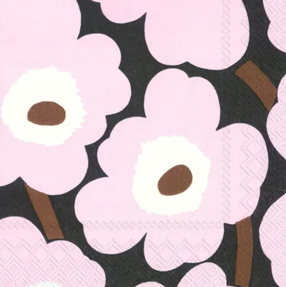 Marimekko - Unikko Rose Cocktail Napkins