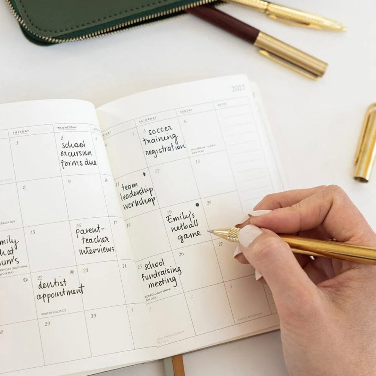 Bespoke Letterpress - 2027 Pocket Planner, Willowmere