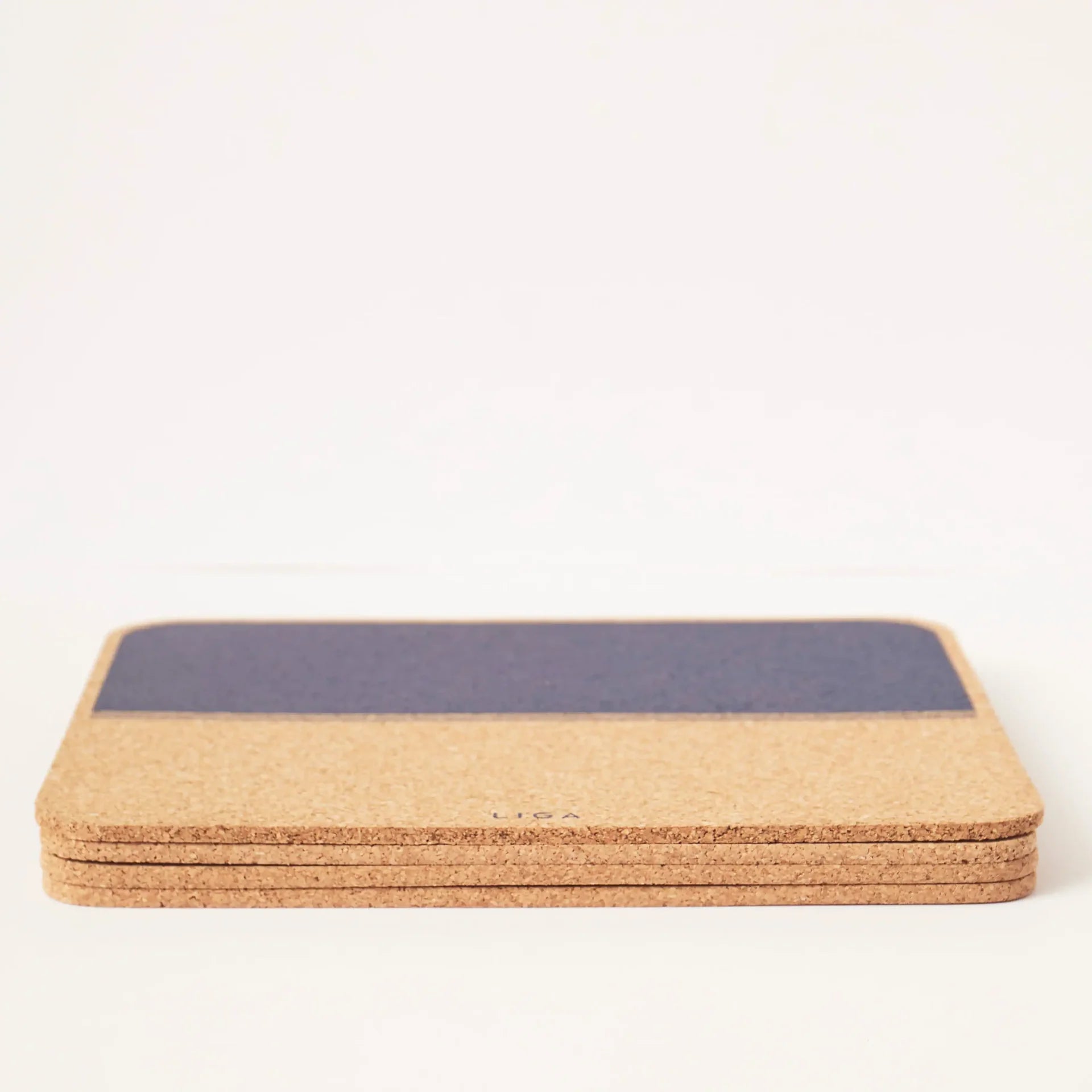 Natural Cork Placemats - Ocean Blue