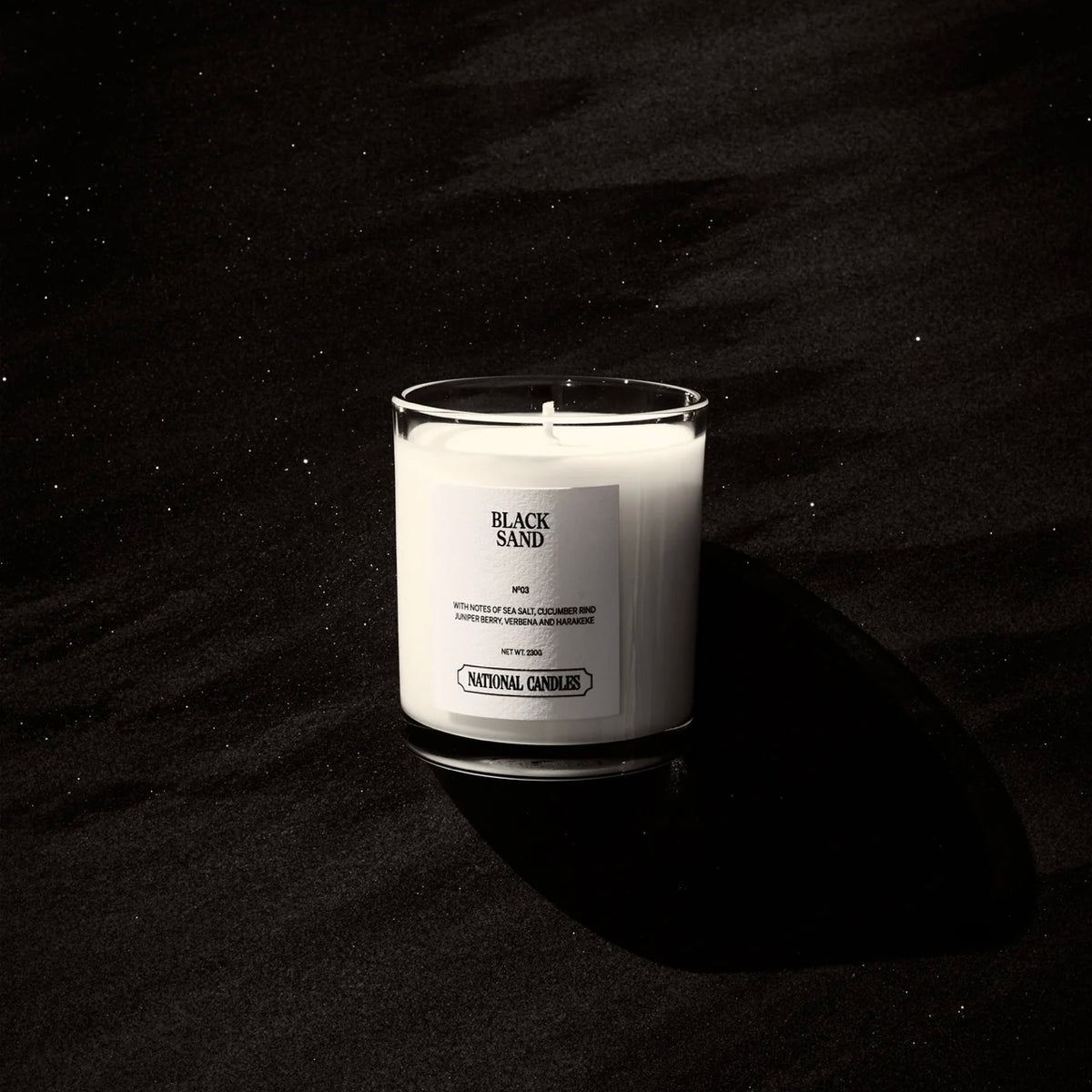National Candles - Black Sand Soy Candle