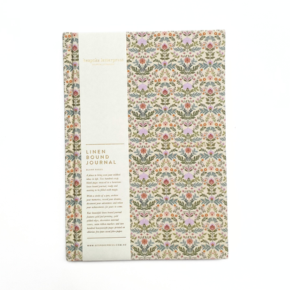 Bespoke Press - Blank Linen Bound Journal,  Bramblefloss