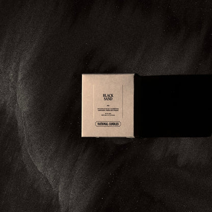 National Candles - Black Sand Soy Candle