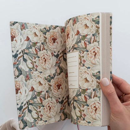 Bespoke Letterpress - 2027 Weekly Planner Notebook, Heritage Roses