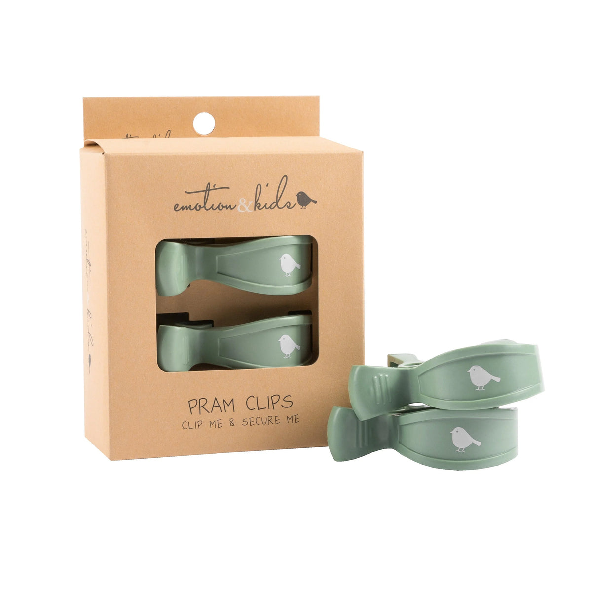 Emotion &amp; Kids - Sage Pram Clip Set