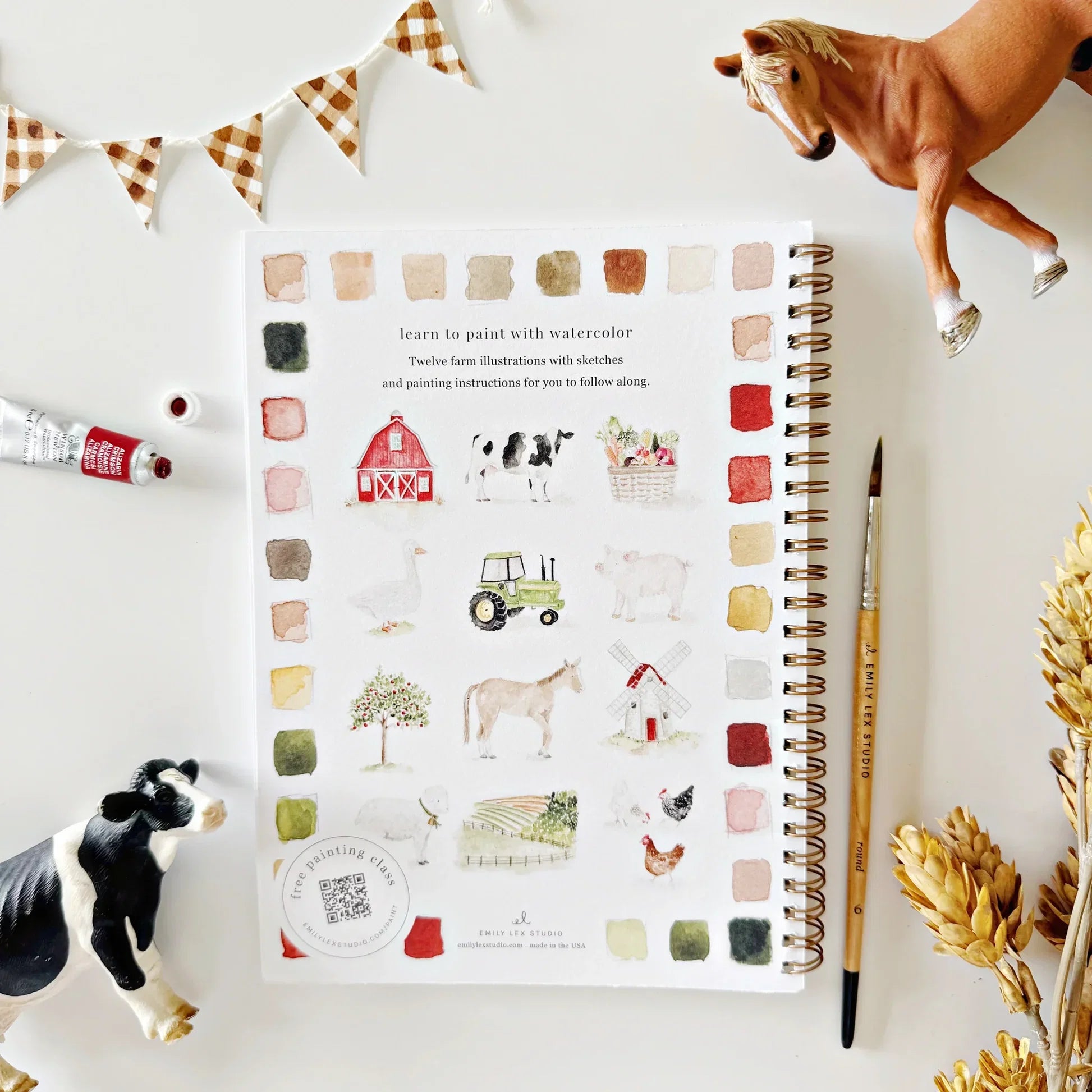 Emily Lex Studio - Farmhouse Watercolour Workbook