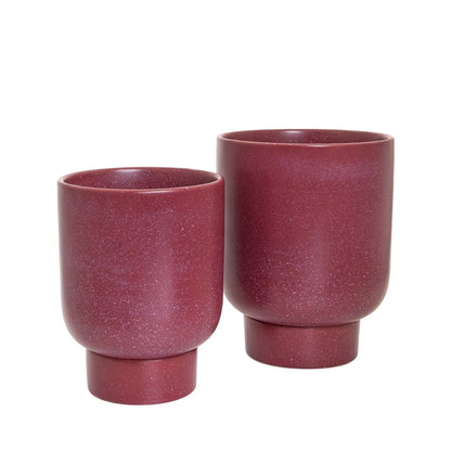 Potted - Large Comet Planter Pot, Ruby