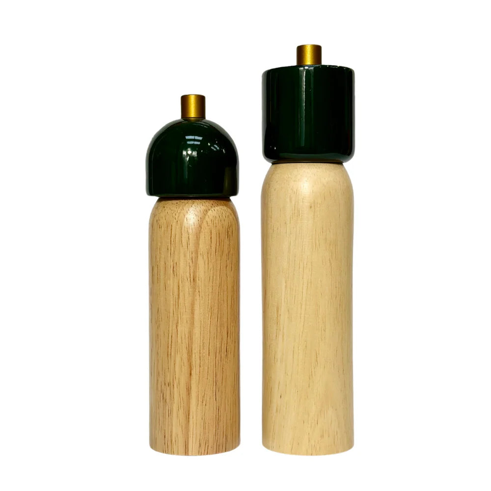 Maegen - Salt &amp; Pepper Grinder, Green and Gold