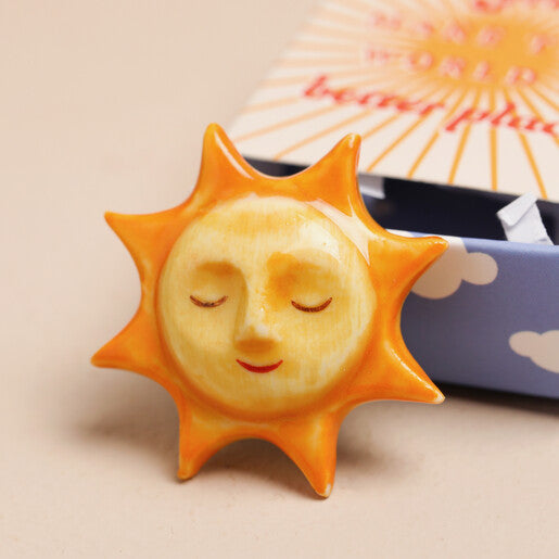 Tiny Matchbox Ceramic SunshineToken