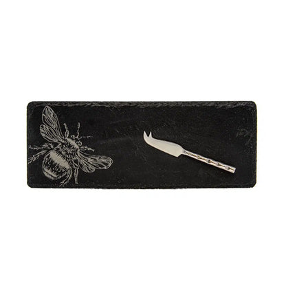 Selbrae House - Mini Slate Cheese Board &amp; Knife, Bee