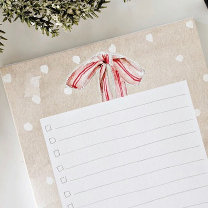 Emily Lex Studio - Pink Bow Checklist Notepad