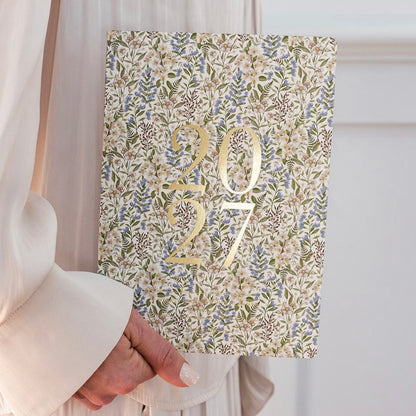 Bespoke Letterpress - 2027 Weekly Productivity Planner, Forget Me Not