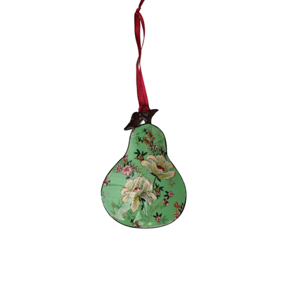Floral Hanging Enamel Apple &amp; Pear