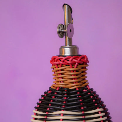 Maegen - Woven Oil Pourer, Black &amp; Tan