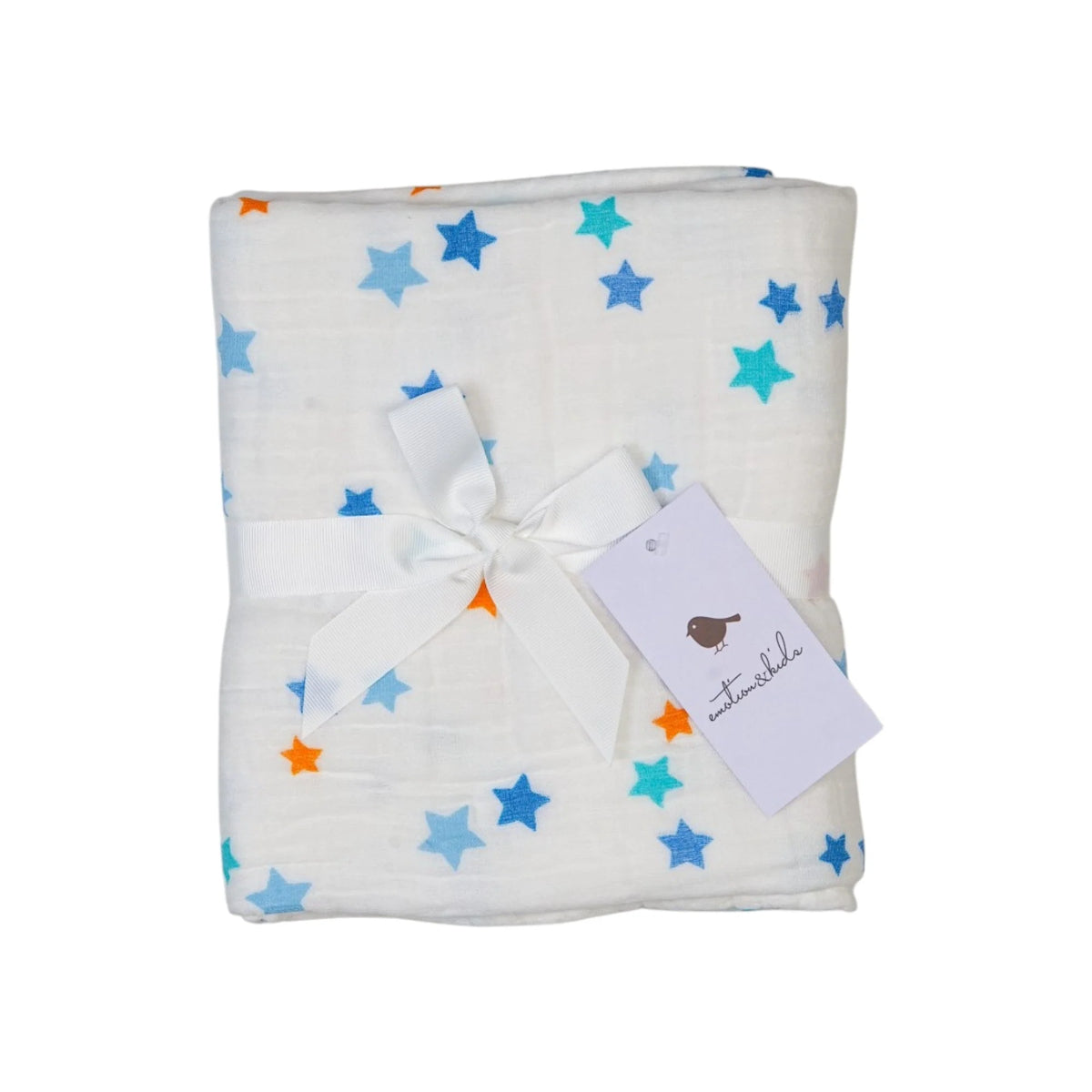 Emotion &amp; Kids - Blue Star Muslin Blanket