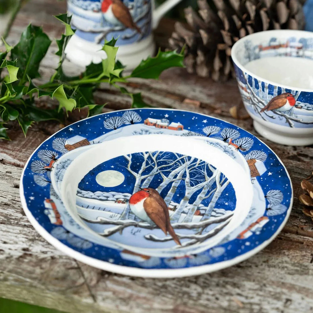 Emma Bridgewater - Midnight Robin 8 ½" Plate