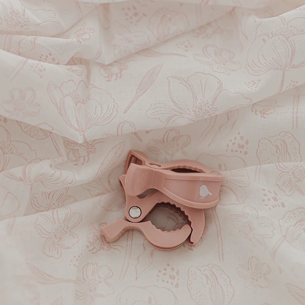 Emotion &amp; Kids - Botanical Muslin Wrap + Pram Clip Set