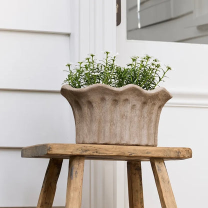 Terra Fluted Oval Planter