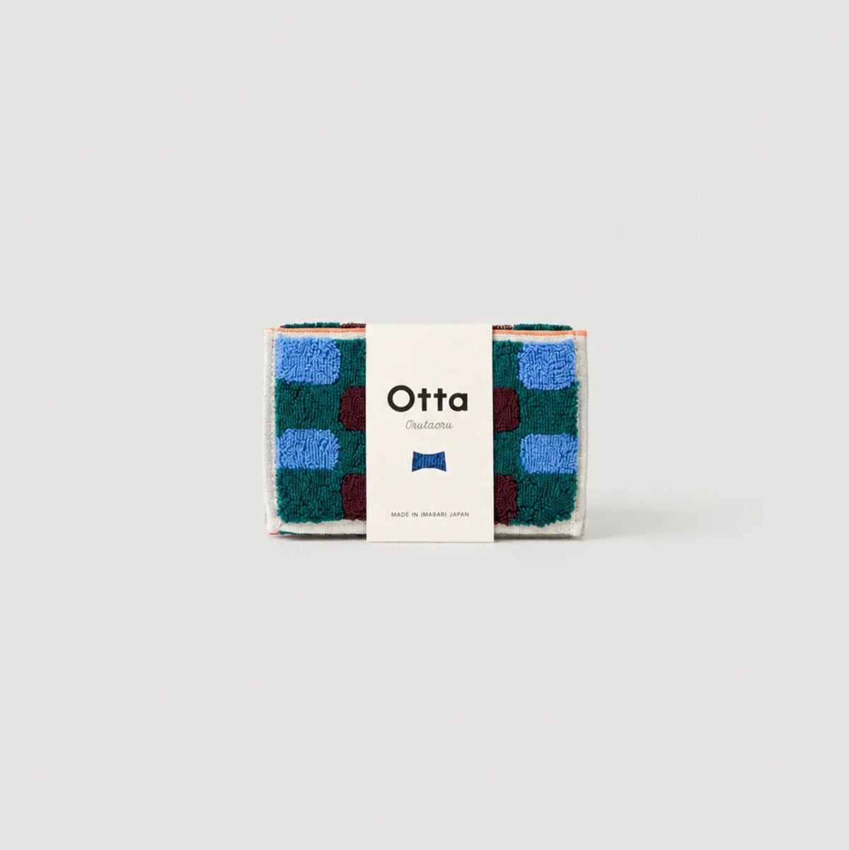 Tanaka Industries Inc - Otta Compact Face Towel, Green Check