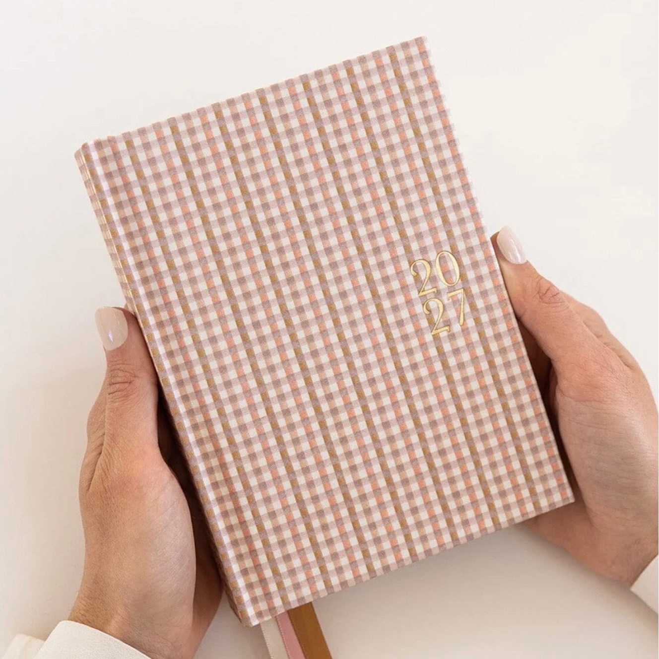 Bespoke Letterpress - 2027 Day to Page Small Planner, Primrose Gingham