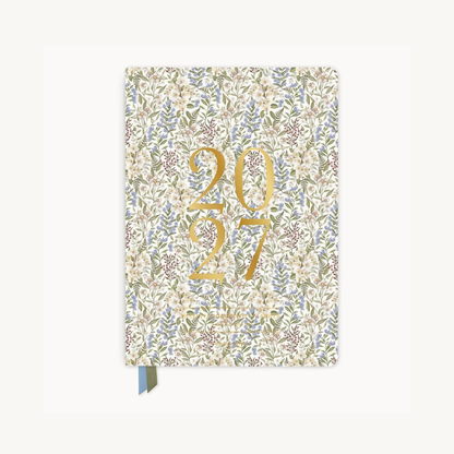 Bespoke Letterpress - 2027 Weekly Productivity Planner, Forget Me Not