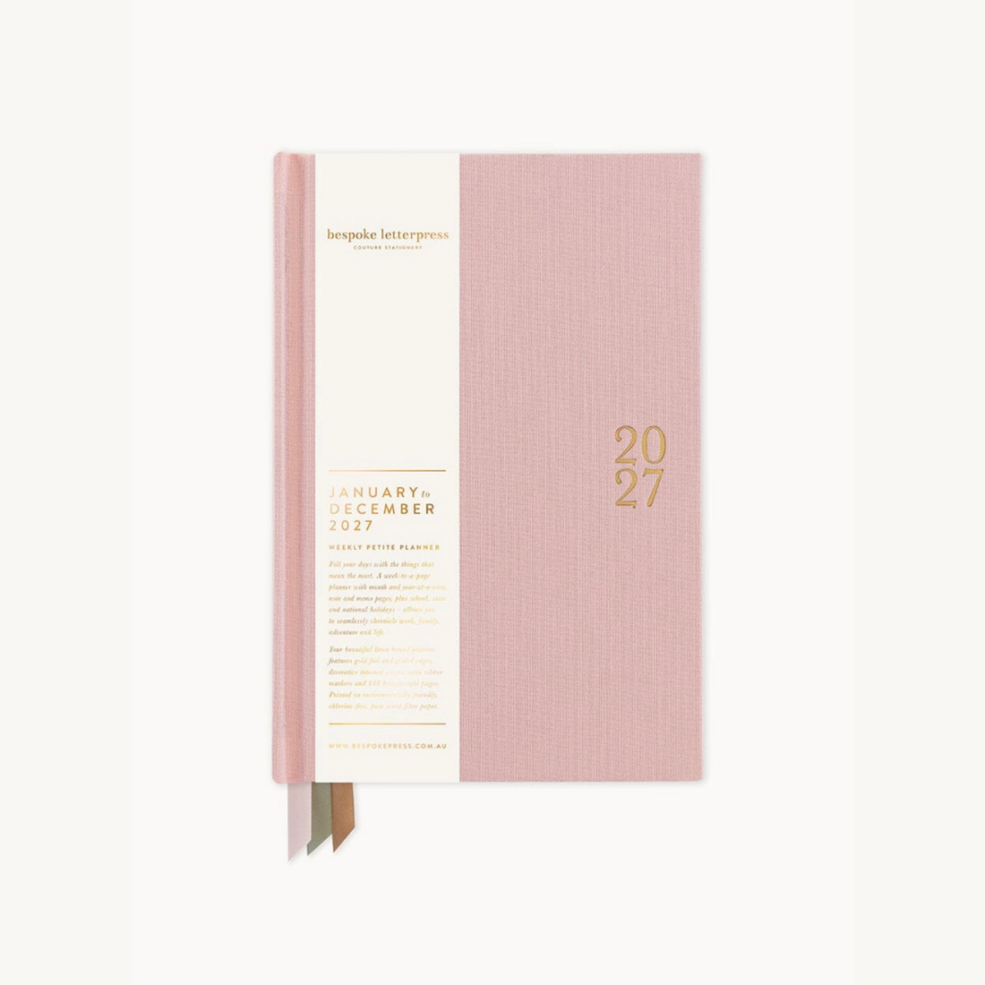 Bespoke Letterpress - 2027 Petite Planner, Primrose