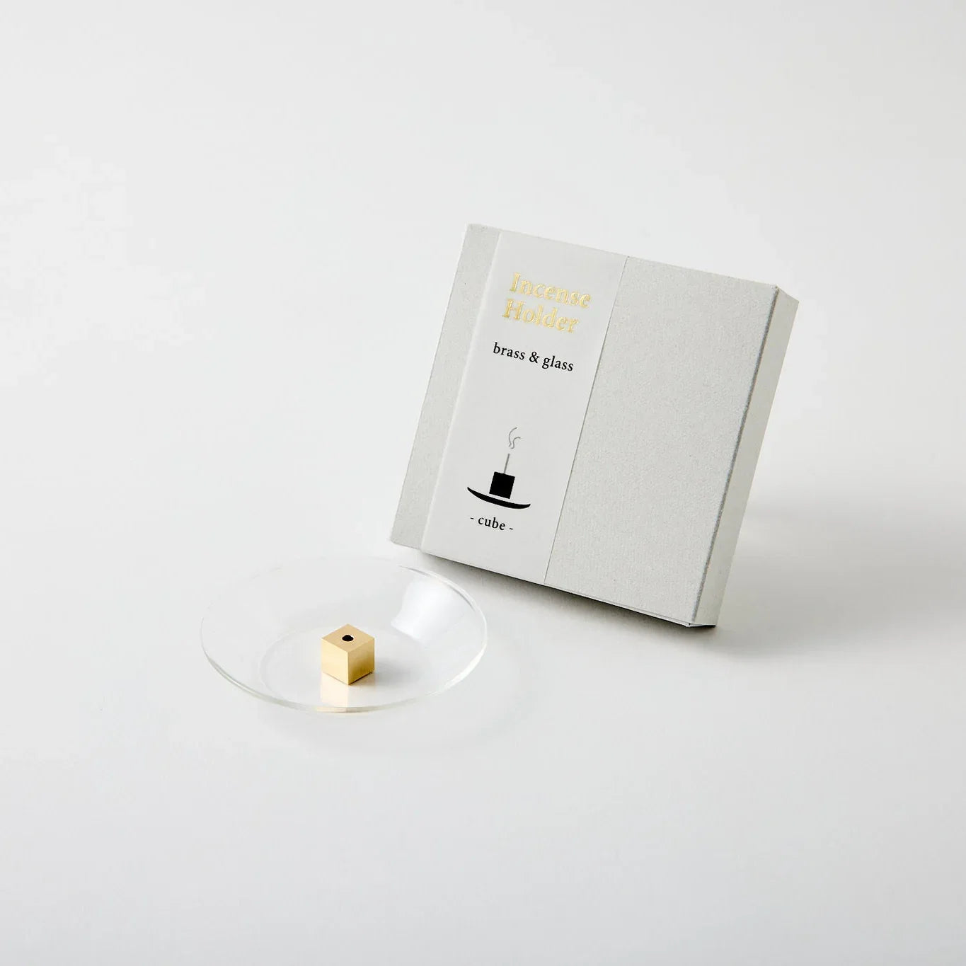 Kousaido - Brass &amp; Glass Incense Holder