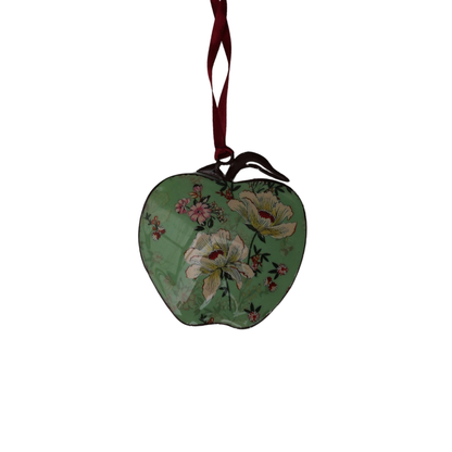 Floral Hanging Enamel Apple &amp; Pear