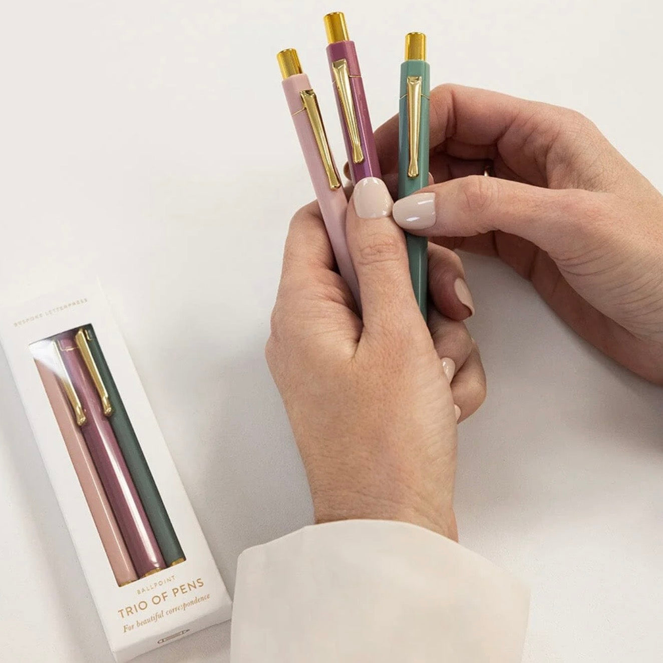 Bespoke Letterpress - Trio of Pens, Blooms