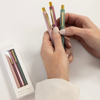 Bespoke Letterpress - Trio of Pens, Blooms