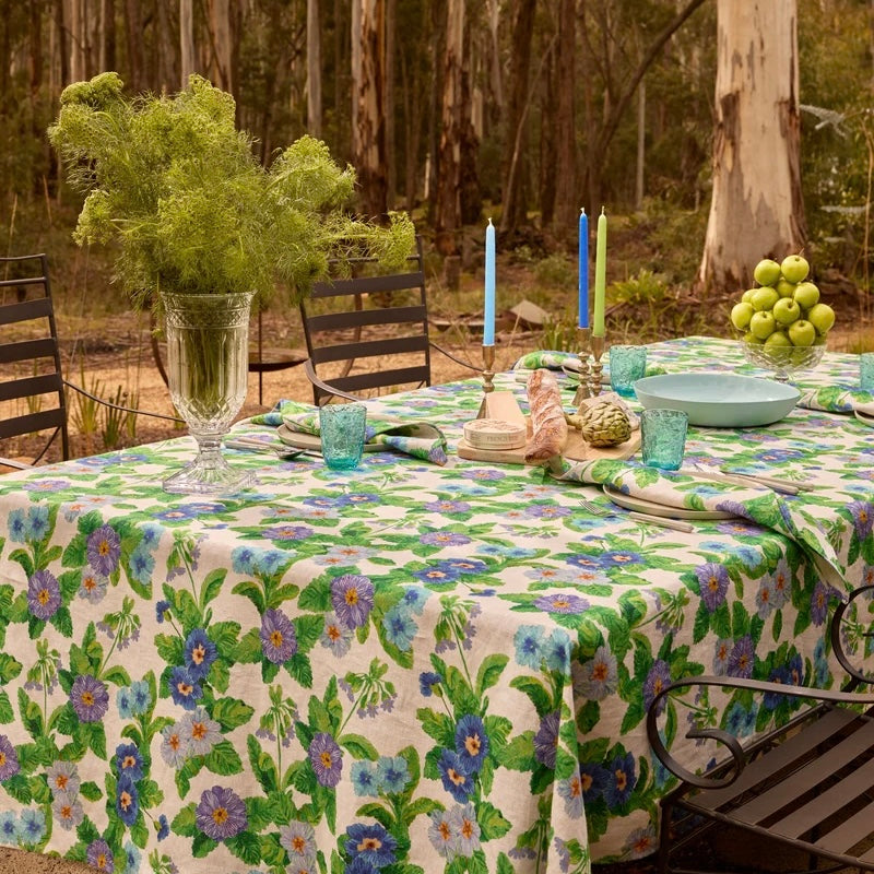 Bonnie &amp; Neil - Summer Patch Blue Tablecloth