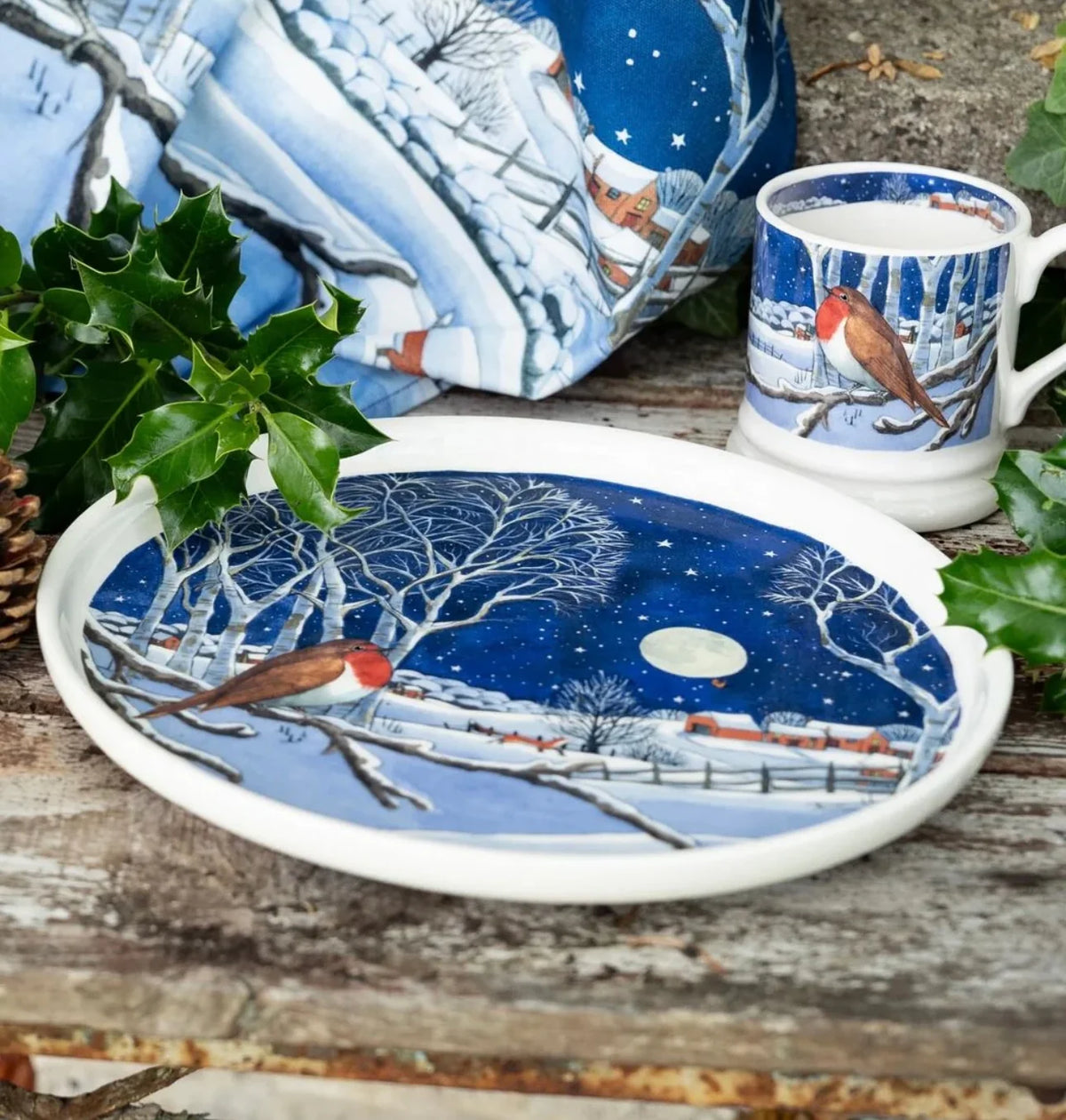 Emma Bridgewater - Midnight Robin Serving Plate