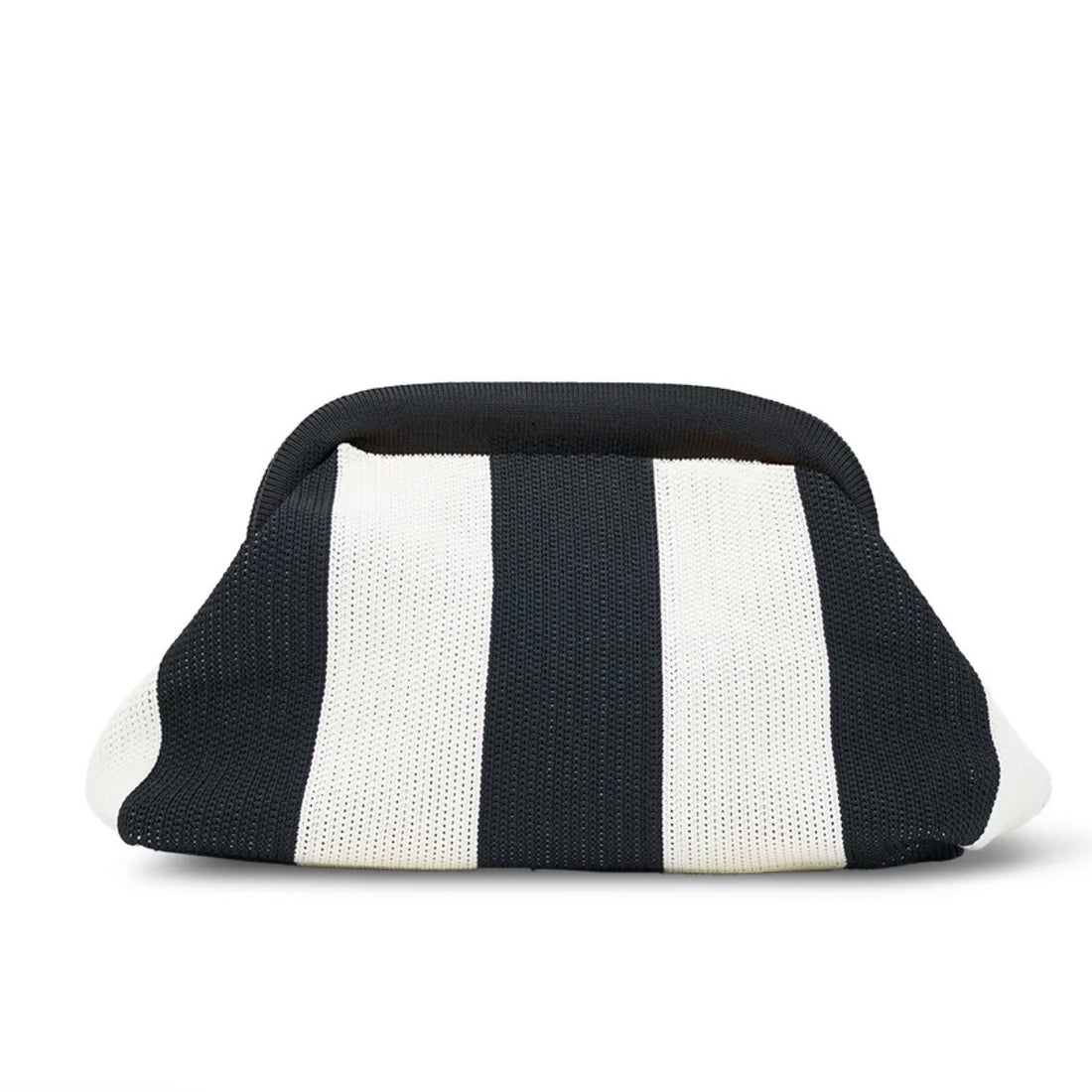 The Dumpling Clutch - Black/Cream