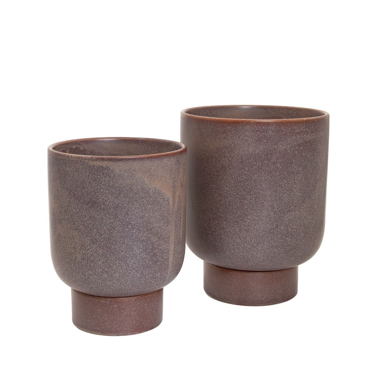 Potted - Large Comet Planter Pot, Coffee