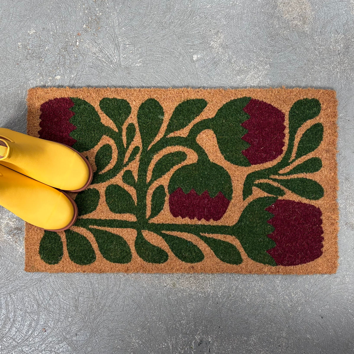HRB Homeware - Tulip Garden Coir Doormat