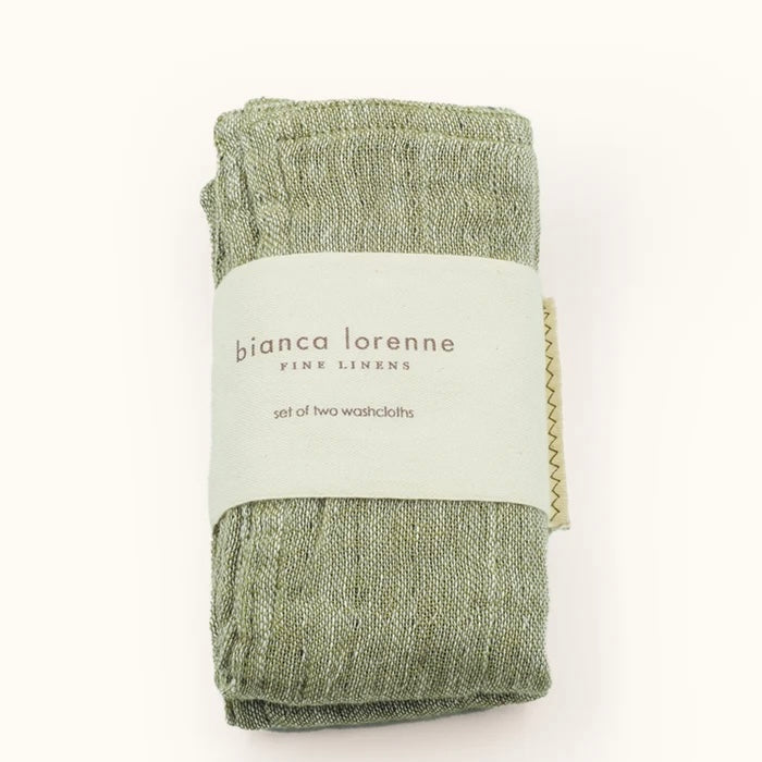 Bianca Lorenne - Leggera Washcloths, Moss