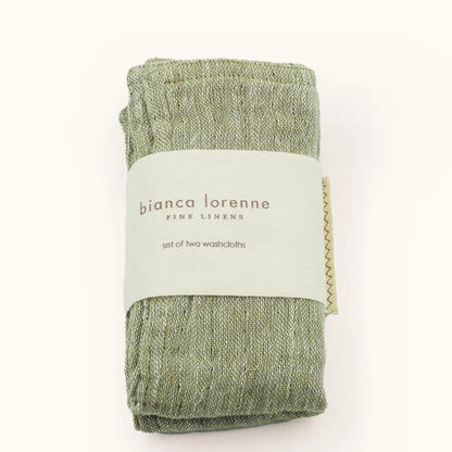 Bianca Lorenne - Leggera Washcloths, Moss