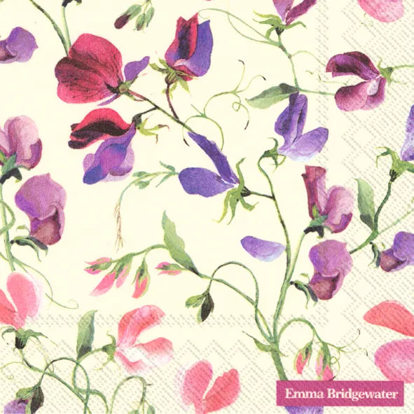 Emma Bridgewater - Cream Sweet Pea Luncheon Napkins