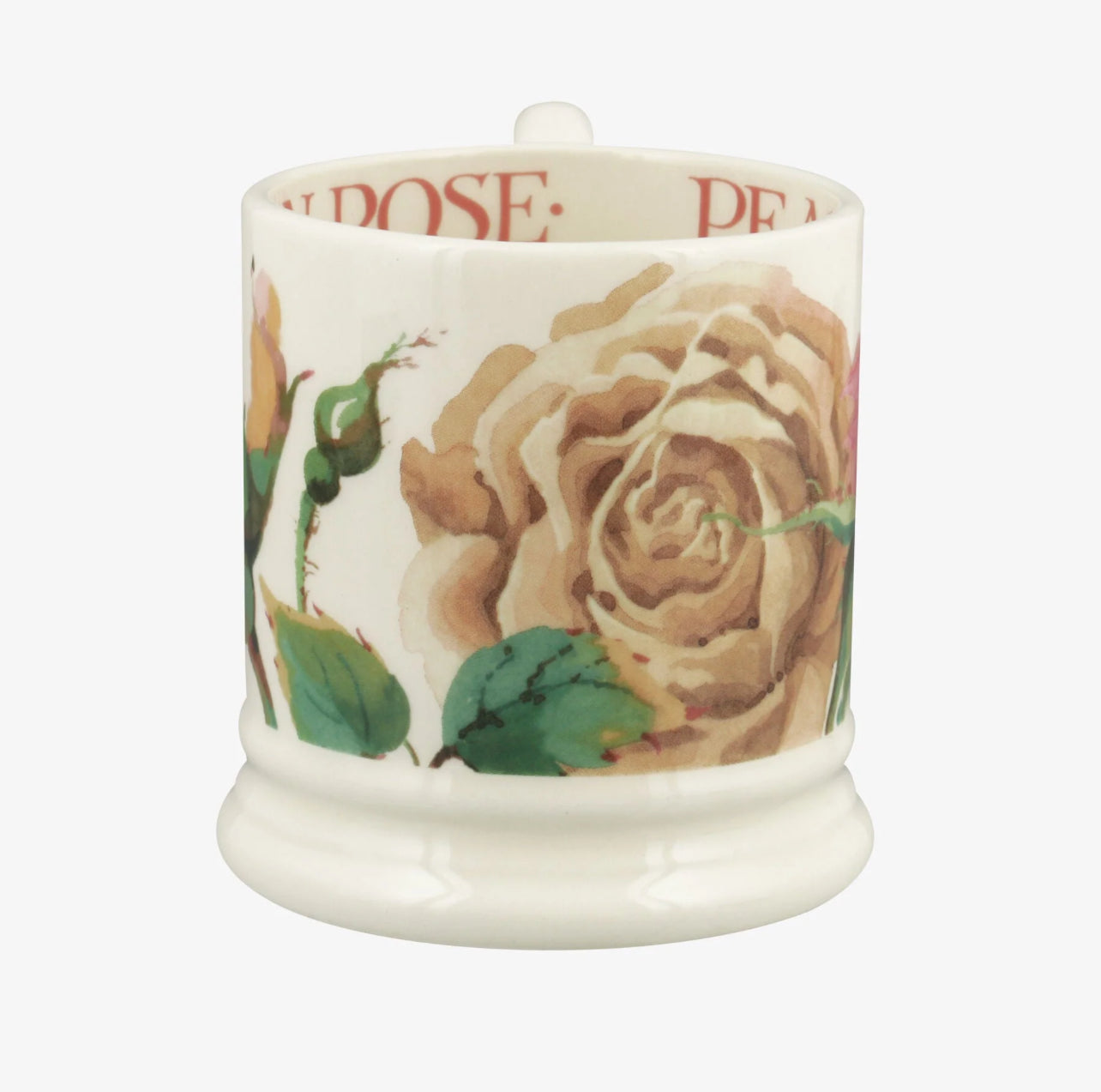 Emma Bridgewater Roses All my Life - Peachy, Golden Rose ½ Pint Mug
