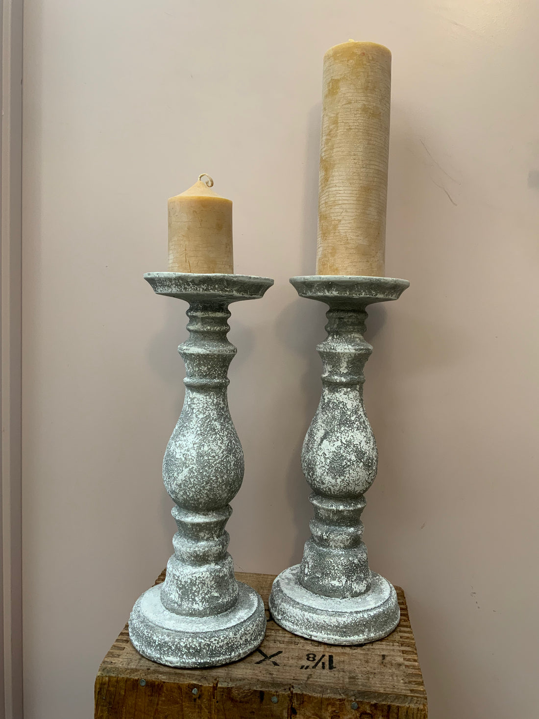 Concrete Look Candlestick